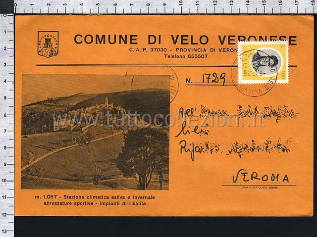 Collezionismo di storia postale buste viaggiate affrancatura tariffe postali degli anni 1970-79